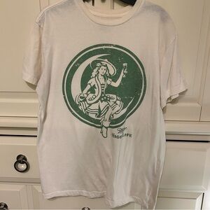 Target White Tee with Green Graphic